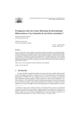 El Impuesto sobre las Ventas Minoristas de Determinados