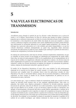 VALVULAS ELECTRONICAS DE TRANSMISION