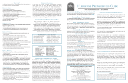 HURRICANE PREPAREDNESS GUIDE