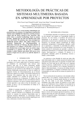 metodología de prácticas de sistemas multimedia basada en