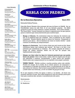 HABLA CON PADRES - Community of Peace Academy