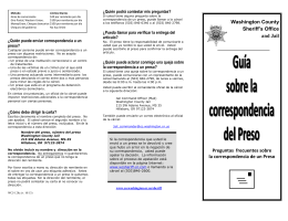 Inmate Mail Guide - Spanish _WCJ-128a v 10-13