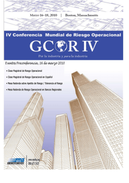 Brochure en Español - Riesgo Operacional .com