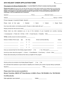 2014 holiday cheer application form
