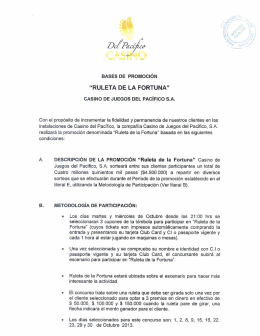 “RULETA DE LA FORTUNA”