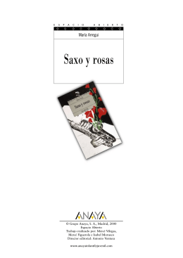 Saxo y rosas - Anaya Infantil y Juvenil