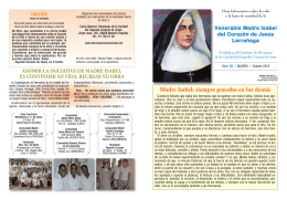 Madre Isabel - Hermanas de la Caridad del Sagrado Corazón