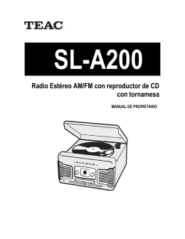 Radio Estéreo AM/FM con reproductor de CD con