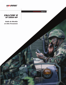 FALCON II RF-5800H-MP Radio de Mochila en Alta Frecuencia