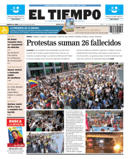 Protestas suman 26 fallecidos