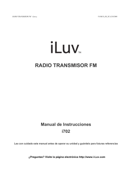 RADIO TRANSMISOR FM