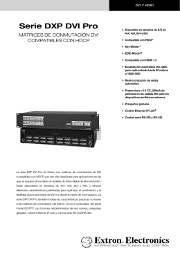 DXP DVI Pro Series - Extron Electronics