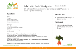 Salad with Basic Vinaigrette