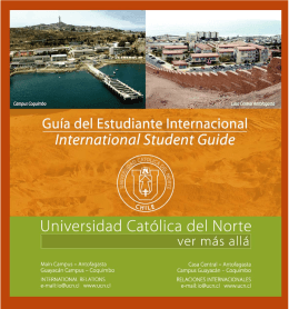 Información sobre Chile - Universidad Católica del Norte