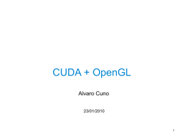 CUDA + OpenGL