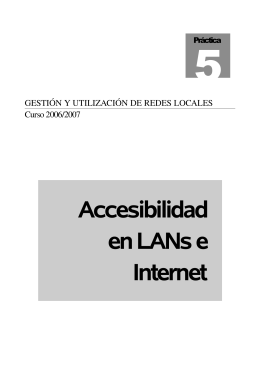 Accesibilidad en LANs e Internet