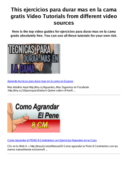 Z ejercicios para durar mas en la cama gratis PDF video