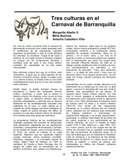Tres culturas en el Carnaval de Barranquilla