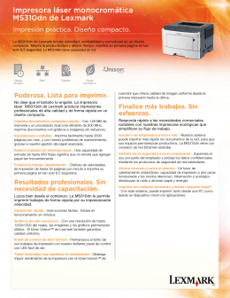 Impresora láser monocromática MS310dn de Lexmark