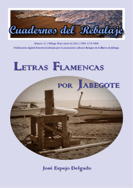 Letras flamencas por jabegote - Amigos de la Barca de Jábega