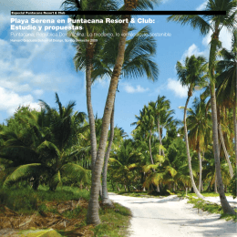 Playa Serena en Puntacana Resort & Club: Estudio y propuestas