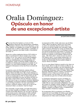 Oralia Domínguez: