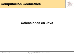 Colecciones Java - Universidad de Alicante