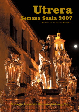 Itinerario 2007.indd - Consejo de Hermandades y Cofradias de Utrera