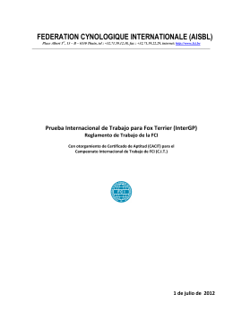 (Prueba Internacional de Trabajo para Fox Terrier \(InterGP\)-à