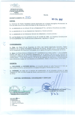 república de chile provincia de linares ilustre municipalidad parral