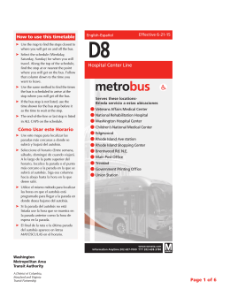 D8 - Washington Metropolitan Area Transit Authority