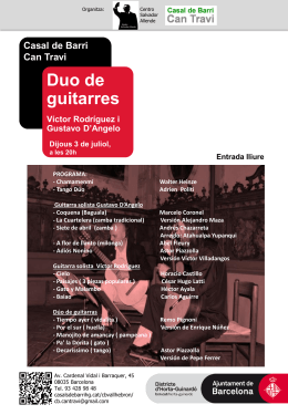 Programa `Duo de guitarras: Víctor Rodríguez y Gustavo d`Angelo` pdf