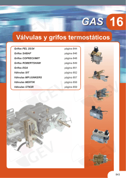 Válvulas y grifos termostáticos - gev