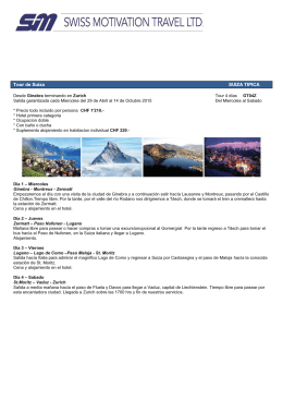 Suiza Típica - Altair Travel & Services