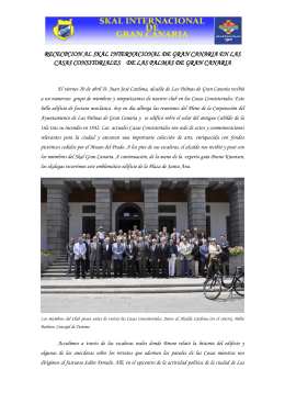 RECECPCION AL SKAL INTERNACIONAL DE GRAN CANARIA EN