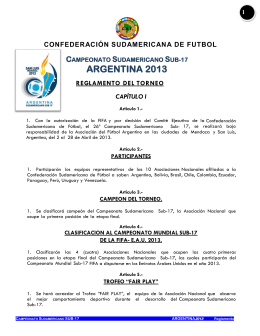 campeonato sudamericano sub-17 argentina 2013 regl