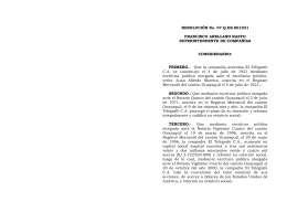 RESOLUCIÓN No. 07.Q.DS.001931 FRANCISCO ARELLANO