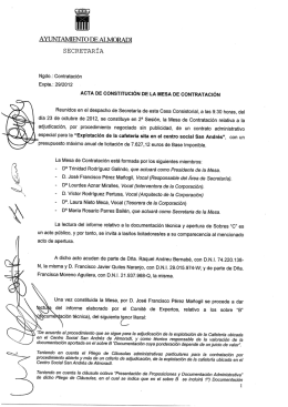 ayuntamiento de almoradi secretar&iacute;a