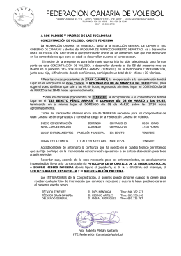 autorización paterna - Federación Canaria de Voleibol