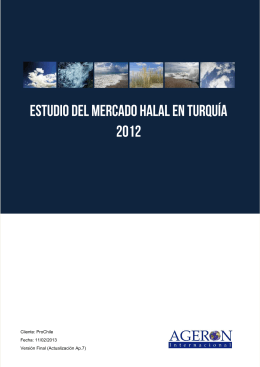 FEB - 2013 Estudio del Mercado Halal en Turquía