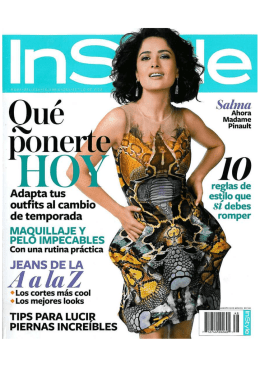 Instyle Mexico August 2010
