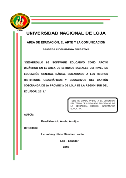 UNIVERSIDAD NACIONAL DE LOJA - Repositorio Universidad