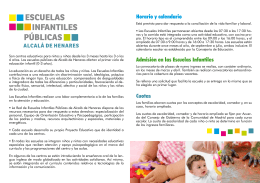 Diptico Escuelas Infantiles 2015 - Ayuntamiento de Alcala de Henares