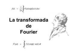 La transformada de Fourier