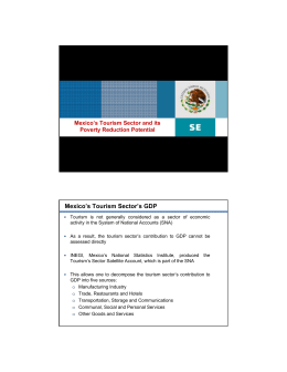 Mexico`s Tourism Sector`s GDP