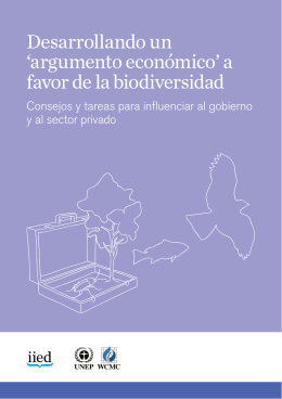 `argumento económico` a favor de la biodiversidad