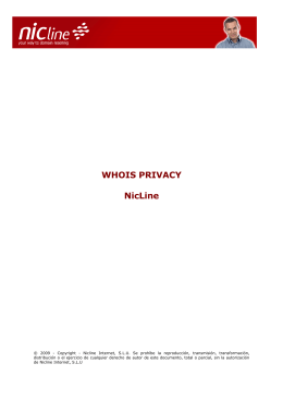 Guía Whois Privacy
