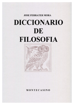 Diccionario de Filosofía de José Ferrater Mora, V