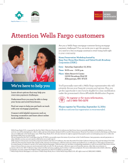 Attention Wells Fargo customers