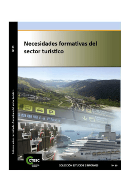 NECESIDADES FORMATIVAS DEL SECTOR TURÍSTICO